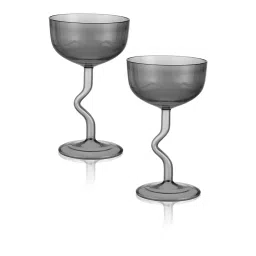 troveas Trovea's Classic And Elegant Coupe Transparent Glass Cocktail Glass - Set of 2 image 3