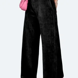 Zink London Black Regular Fit High Rise Pants image 3