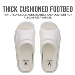 Hirolas Men's White Slides image 3