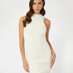 Guess White Solid Dress-image-5