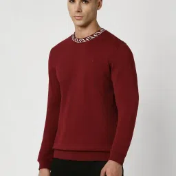 Van Heusen Maroon Slim Fit Sweatshirt image 3