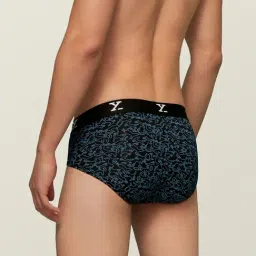 XYXX Black Printed Briefs (Pack of 2) image 3