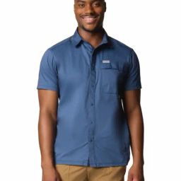 Columbia Mens Blue Landroamer Twill Shirt-picture-41
