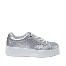 BAGATT Women's Piper Evo Silver Casual Sneakers-picture-35