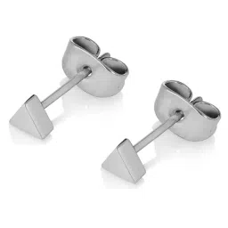 Peora Silver Plated Triangle Shape Stud Earrings-image-52