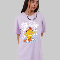 Underrated Club Women Printed Bio Finish Applique T-shirt-picture-16