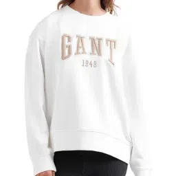 Gant White Printed Sweatshirt-image-26