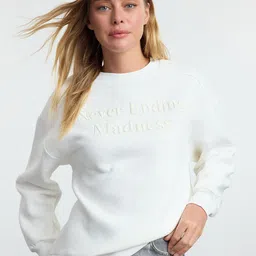 Trendyol Women Printed Pullover Sweatshirt-picture-38