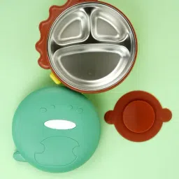 Little Surprise Box Green 3d Munch Monster Stainless Steel Kids Lunch Box image 3