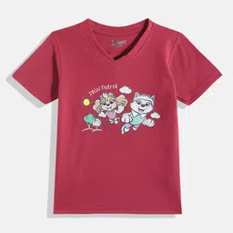 Eteenz Kids Boys Paw Patrol Printed V-Neck T-Shirt-picture-33