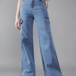 Dolce Crudo Blue Denim Solid Jeans-image-90