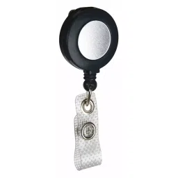 BRADY Retractable Badge Holder Black Clip With Heavy Duty Nylon Cable, 15Y467-image-5