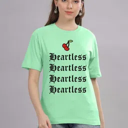 FALTU.CO Women Printed Drop-Shoulder Sleeves Pure Cotton T-shirt-picture-39