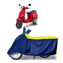 Auto Pearl Two Wheeler Cover for Vespa Urban Club BS6 - Yellow, Blue-picture-39