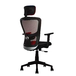 Rose Teesla High Back Ergonomic Office Chair Work from Home Red and Black-picture-42