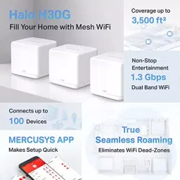 Mercusys Halo H30G AC1300 Home Mesh Wi-Fi Router (Pack of 3) image 4