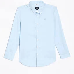Allen Solly Junior Boys Spread Collar Solid Cotton Slim Fit Casual Shirt-picture-39