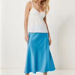 Happiness istanbul Women Slip-On A-Line Midi Skirt-picture-33