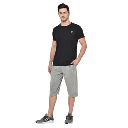 Cotton Blended Regular Fit 3/4th Capri for Men-B5518 image 4
