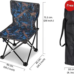 knyuc mart Alloy Steel Outdoor Ultralight Portable Folding Chairs with Carry Bag Heavy Duty 264Lbs Capacity Camping Foldable Backpacking Chair (Medium Size) 71.1H x 41W x 41L image 3
