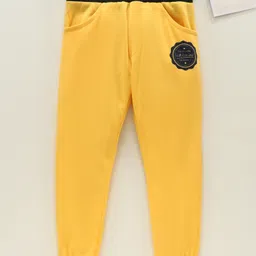 Earth Conscious Placement Print Track Pant - Yellow-image-92