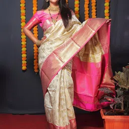 Shriyangan Woven Design Zari Pure Silk Kanjeevaram Saree image 1