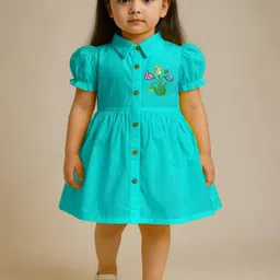 JG JHILIK GARMENTS Floral Puff Sleeve Fit & Flare Dress-picture-40