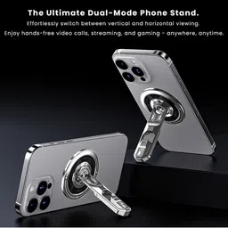 Luxury Kase Magnetic Phone Stand with 360 Rotation Foldable Ring Grip Kickstand image 5