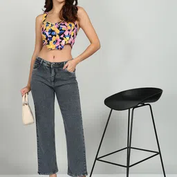 Nifty Women Cotton Straight Fit Stretchable Boyfriend J Jeans image 4