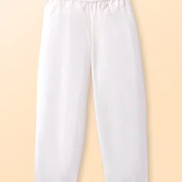 Babyhug Cotton Woven Full Sleeves Kurta & Pyjama Set With Floral Foil Print - Wine image 5