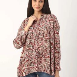 VASTRADO Red Printed Shirt-picture-20