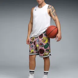 Puma Multicolor Dylan Revers AOP Printed Relaxed Fit 7" Shorts image 3