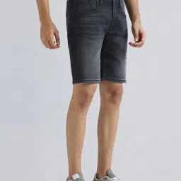 Pepe Jeans Black Regular Fit Denim Shorts image 3