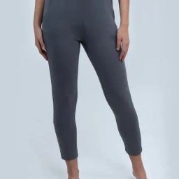 Soie Grey Solid Lounge Pants-picture-21