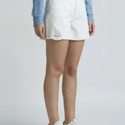 Pepe Jeans White Cotton Shorts image 3