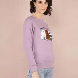 Crimsoune Club Purple Printed Sweatshirt image 3
