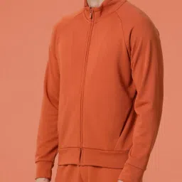 Rare Rabbit Rust Cotton Regular Fit Solid Jacket image 3