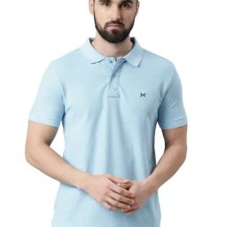 Force NXT Alaskan Blue Cotton Regular Fit Polo T-Shirt-picture-11