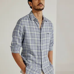 Andamen Casual Men Checked Slim Fit Casual Shirt image 3