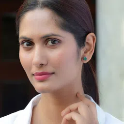 Ornate Jewels 925 Sterling Silver Rhodium-Plated Circular Studs Earrings image 3