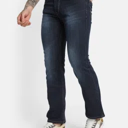 Octave Blue Cotton Regular Fit Jeans image 3