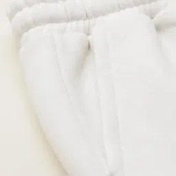 Allen Solly Boys White Cotton Regular Fit Embroidered Track Pants image 5