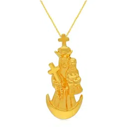 Malabar Gold and Diamonds 22k Gold Pendant without Chain for Women-picture-29