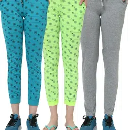 Vimal Jonney Multicolor Cotton Trackpants Pack of - 3-picture-28