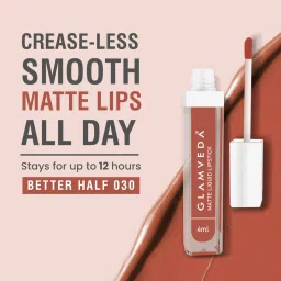 Glamveda Matte Liquid Lipstick Better Half 030 - 4 ml image 3