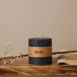 Fabindia Home Black Wax Black Currant Pillar Candle-picture-9