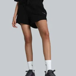 Puma Black Cotton Sports Shorts-picture-39
