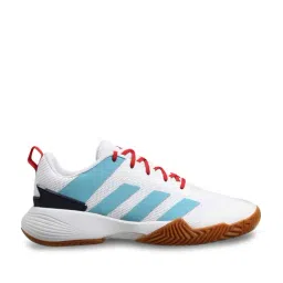 Adidas Men's IND TOP V2 White Indoor Court Shoes-image-43