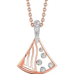 Joyalukkas 18k (750) Purity Rose Gold Geometric Fusion Diamond Pendant-picture-20