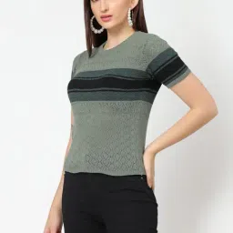 Kalt Green Crochet Top image 3